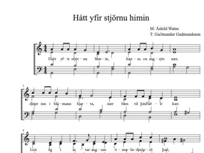 Sálmurinn: Hátt yfir stjörnu&nbsp;himin